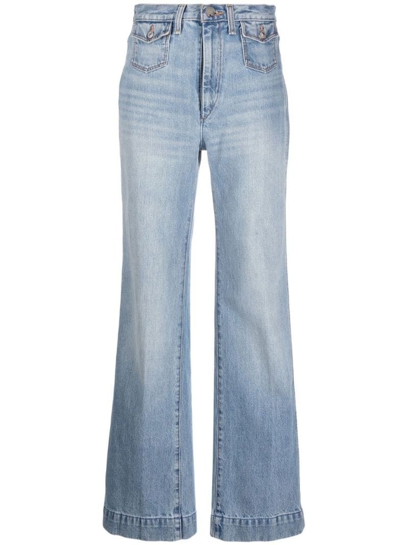 70s' wide-leg jeans - 1