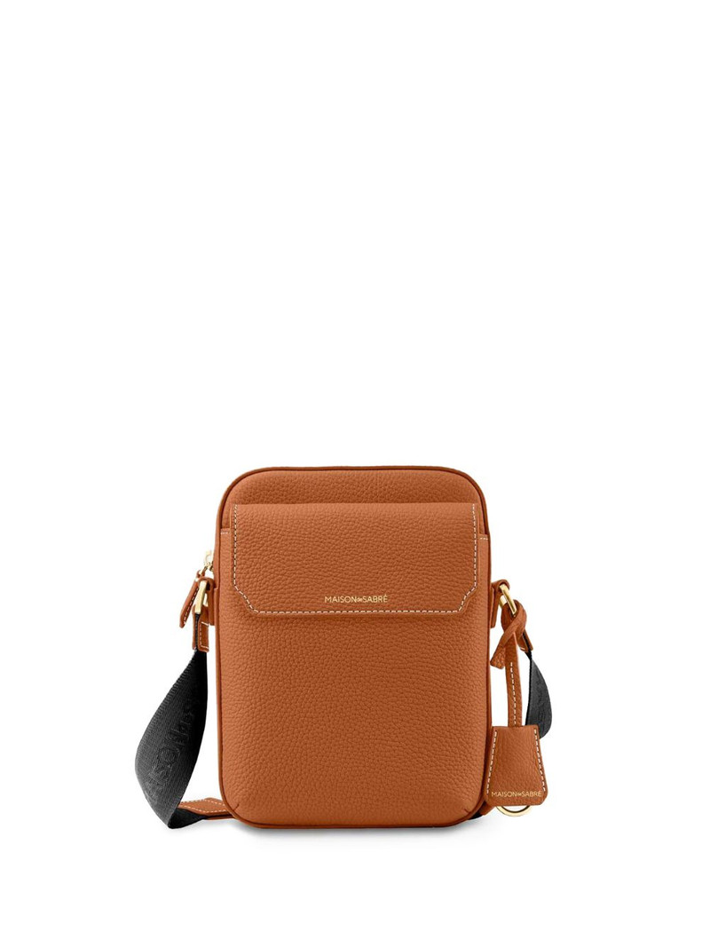 flap leather messenger bag 1
