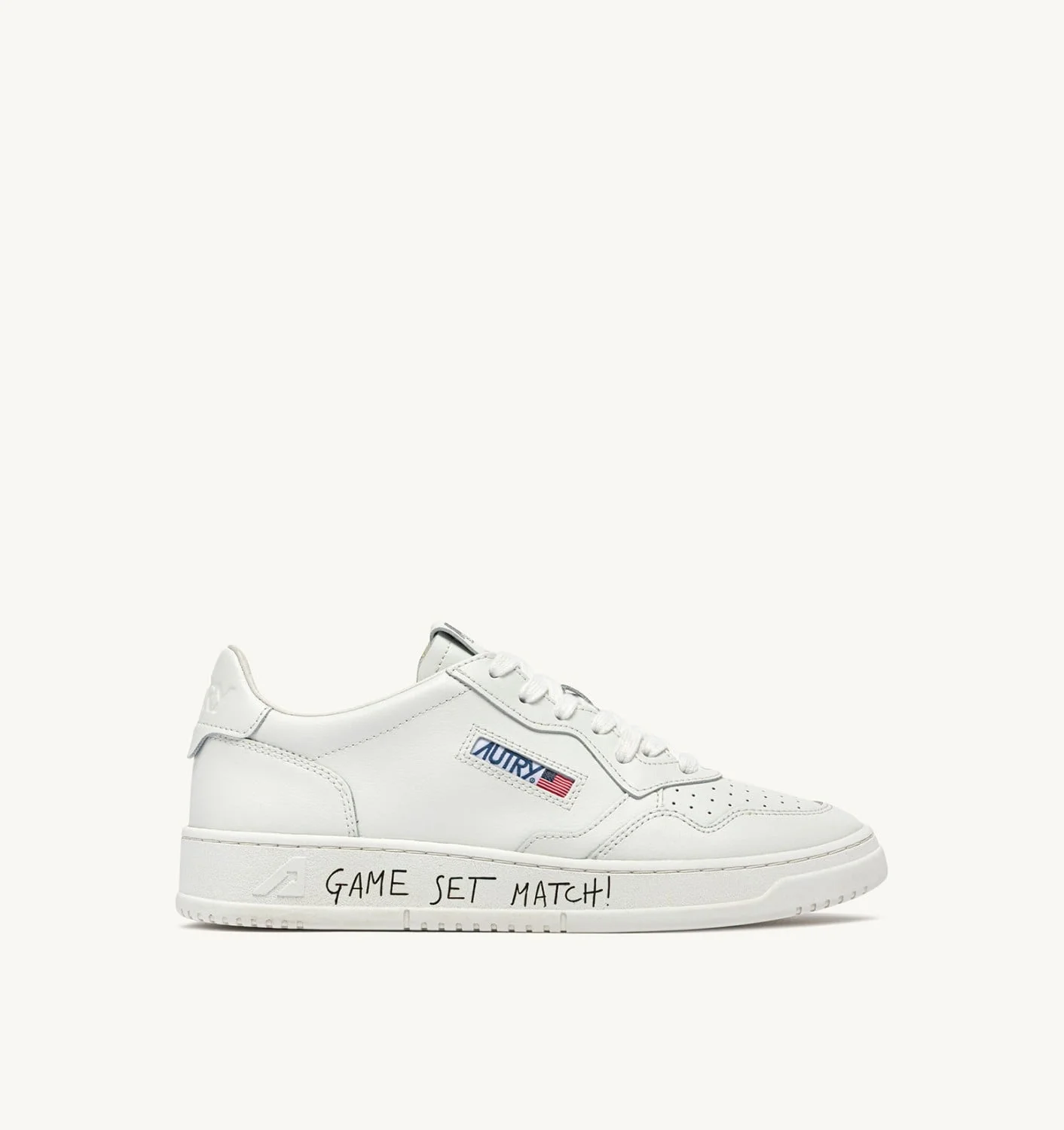 MEDALIST LOW SNEAKERS IN WHITE LEATHER - 1