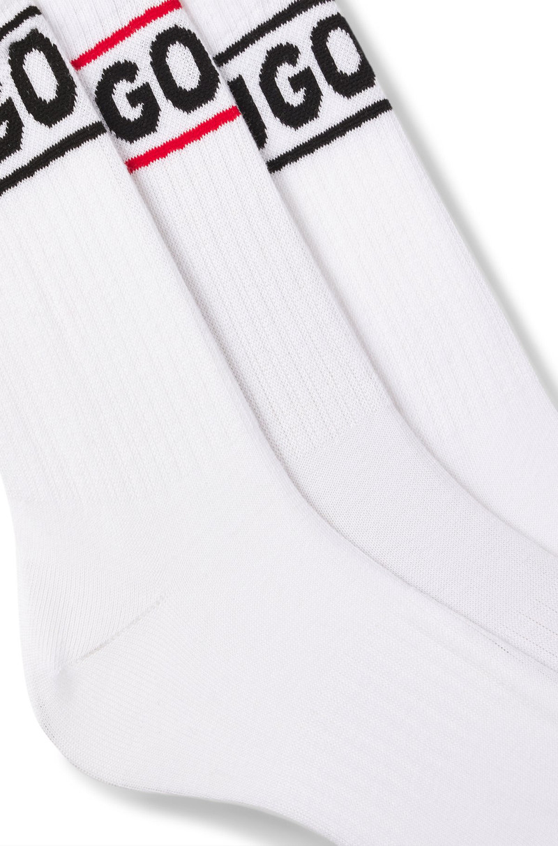 HUGO THREE-PACK OF SHORT-LENGTH SOCKS WITH LOGO outlook