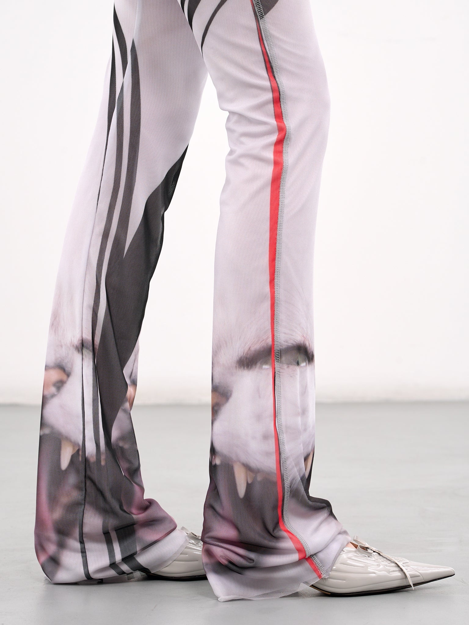 Printed Mesh Pants - 5