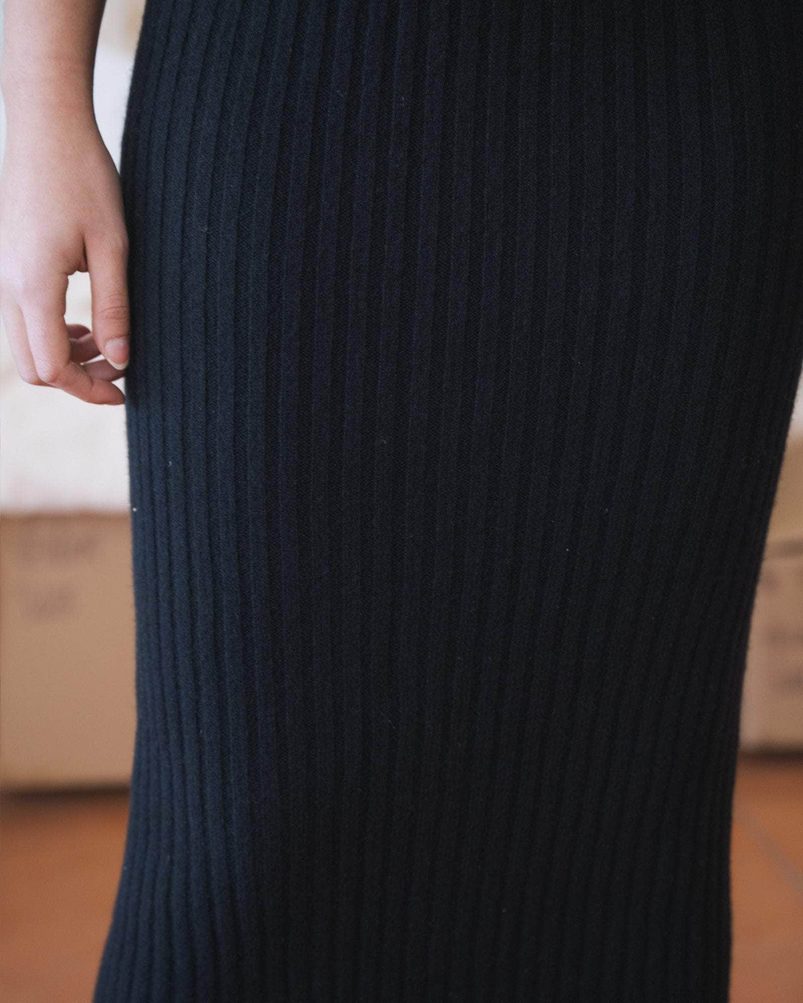 Kai Skirt - Recycled Cashmere Rib - 4