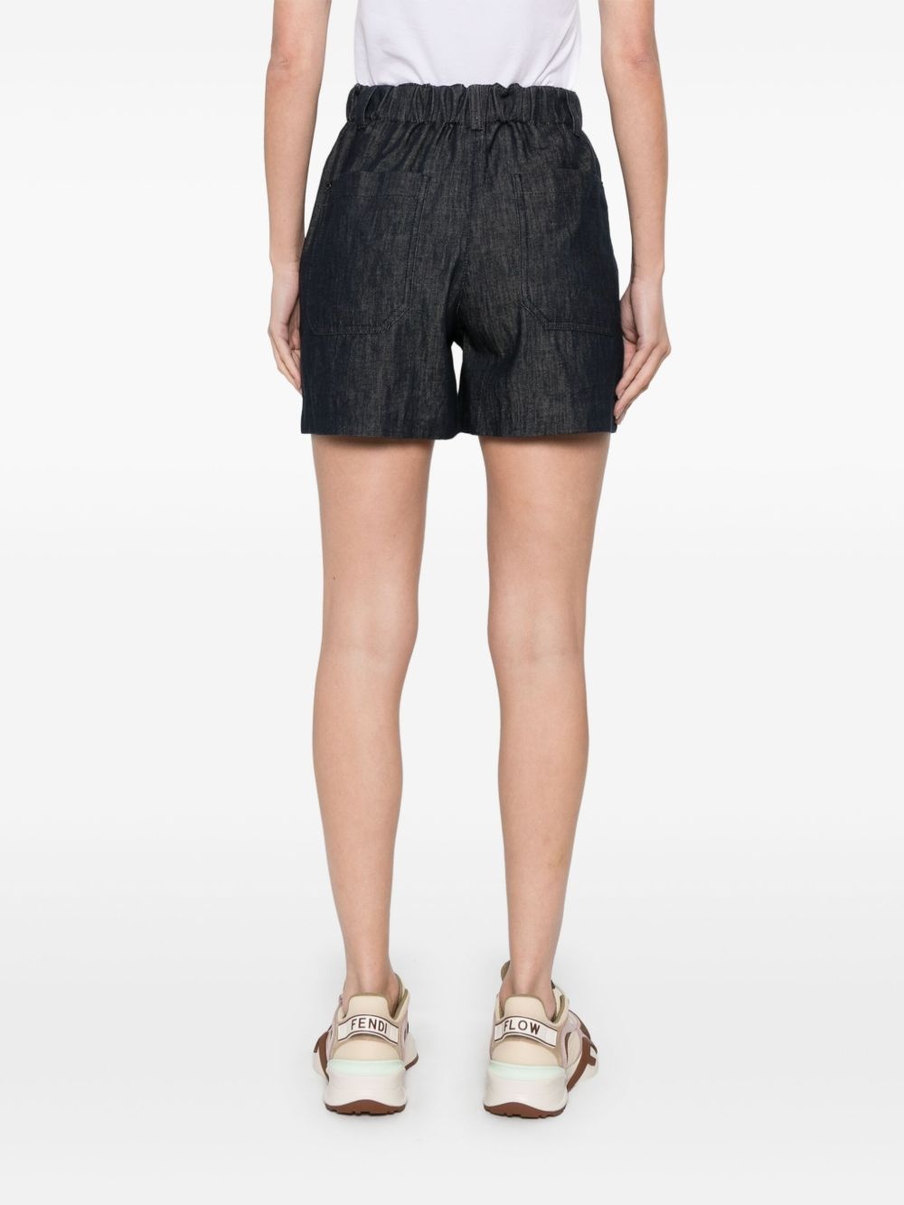 pleat-detail shorts - 4