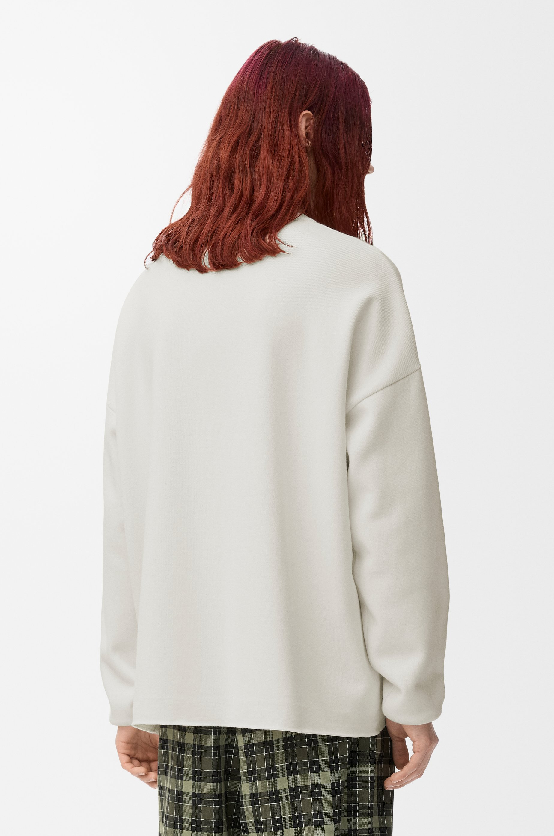 Anagram pocket sweater in cotton blend - 4