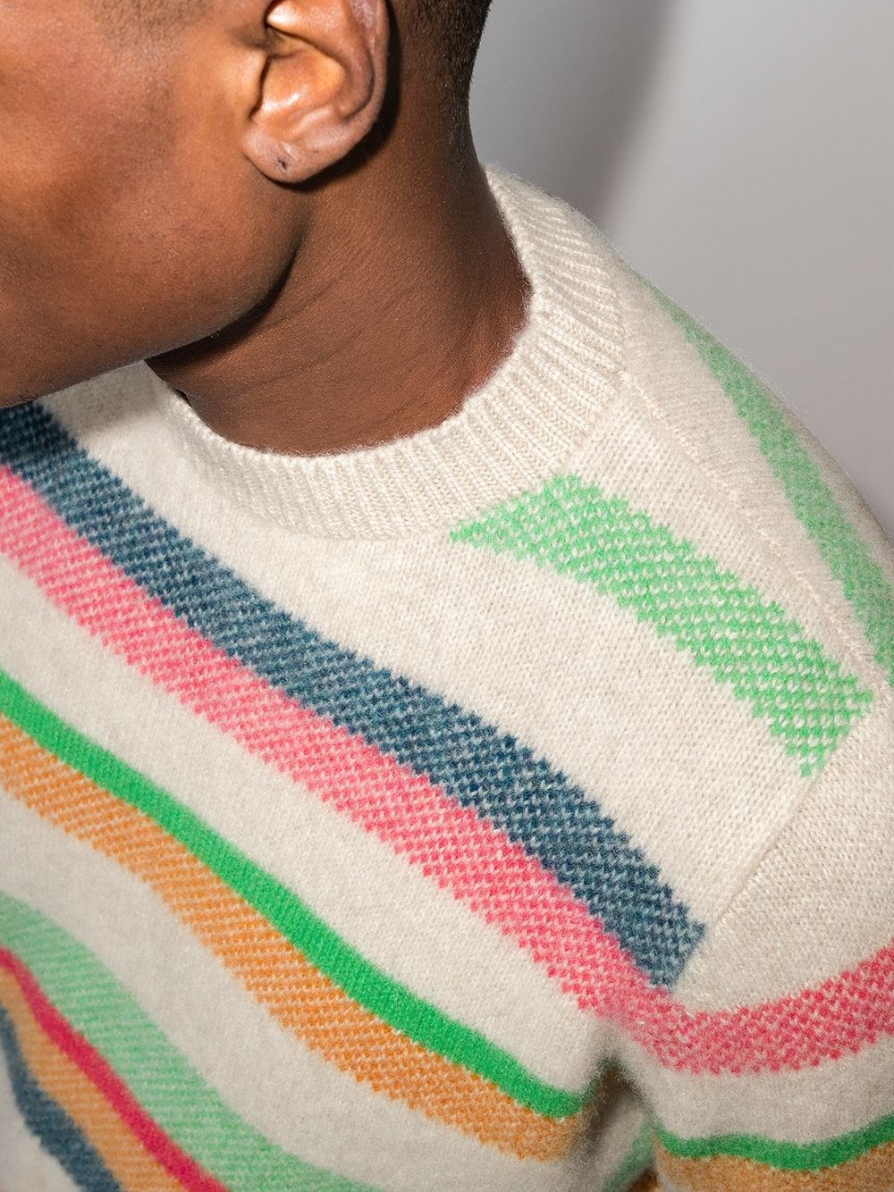 Pace striped crew neck jumper - 4