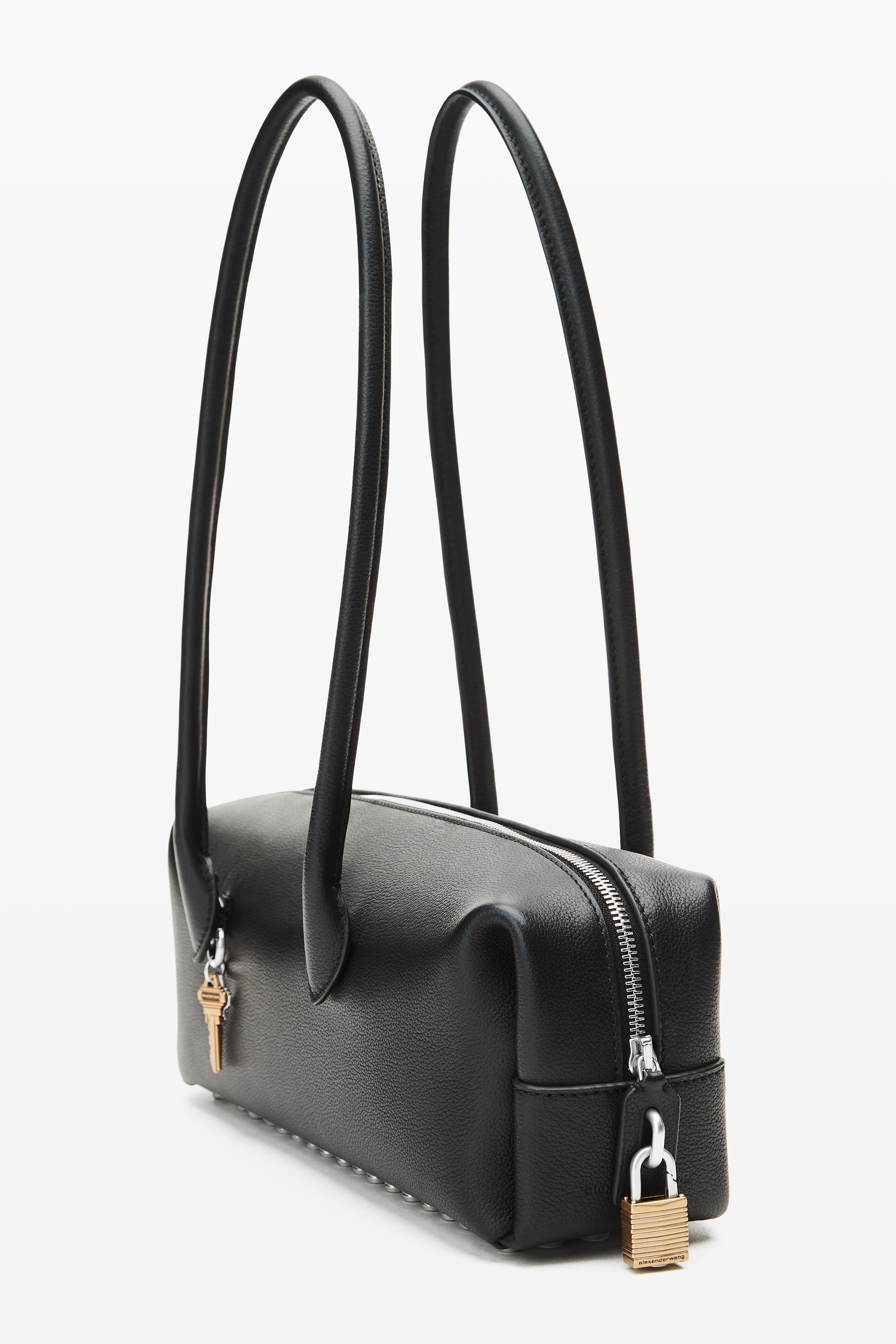 Black leather Roux Medium Shoulder Bag - 2