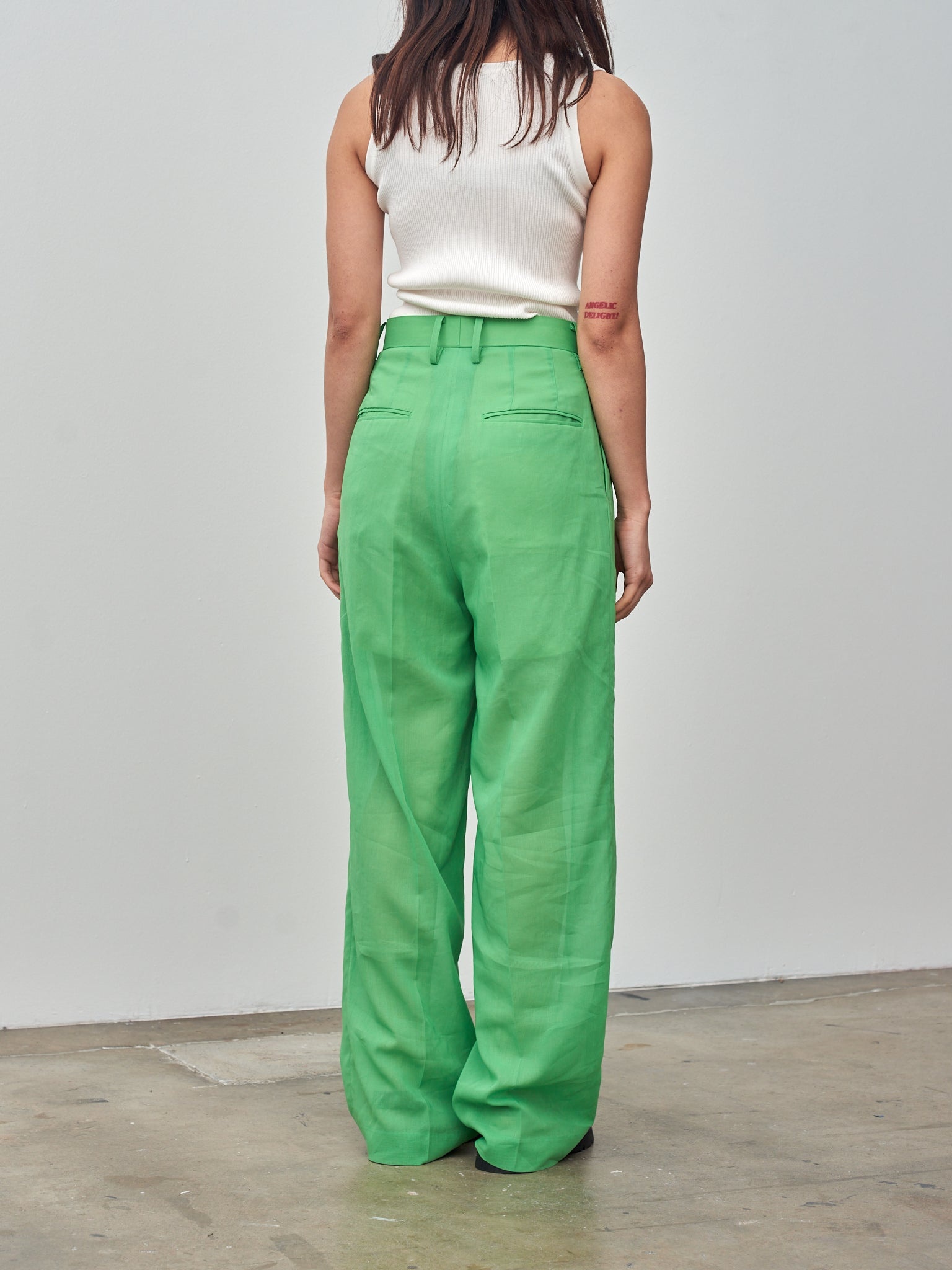 Hard Twist Finx Organdy Pants - Green - 4