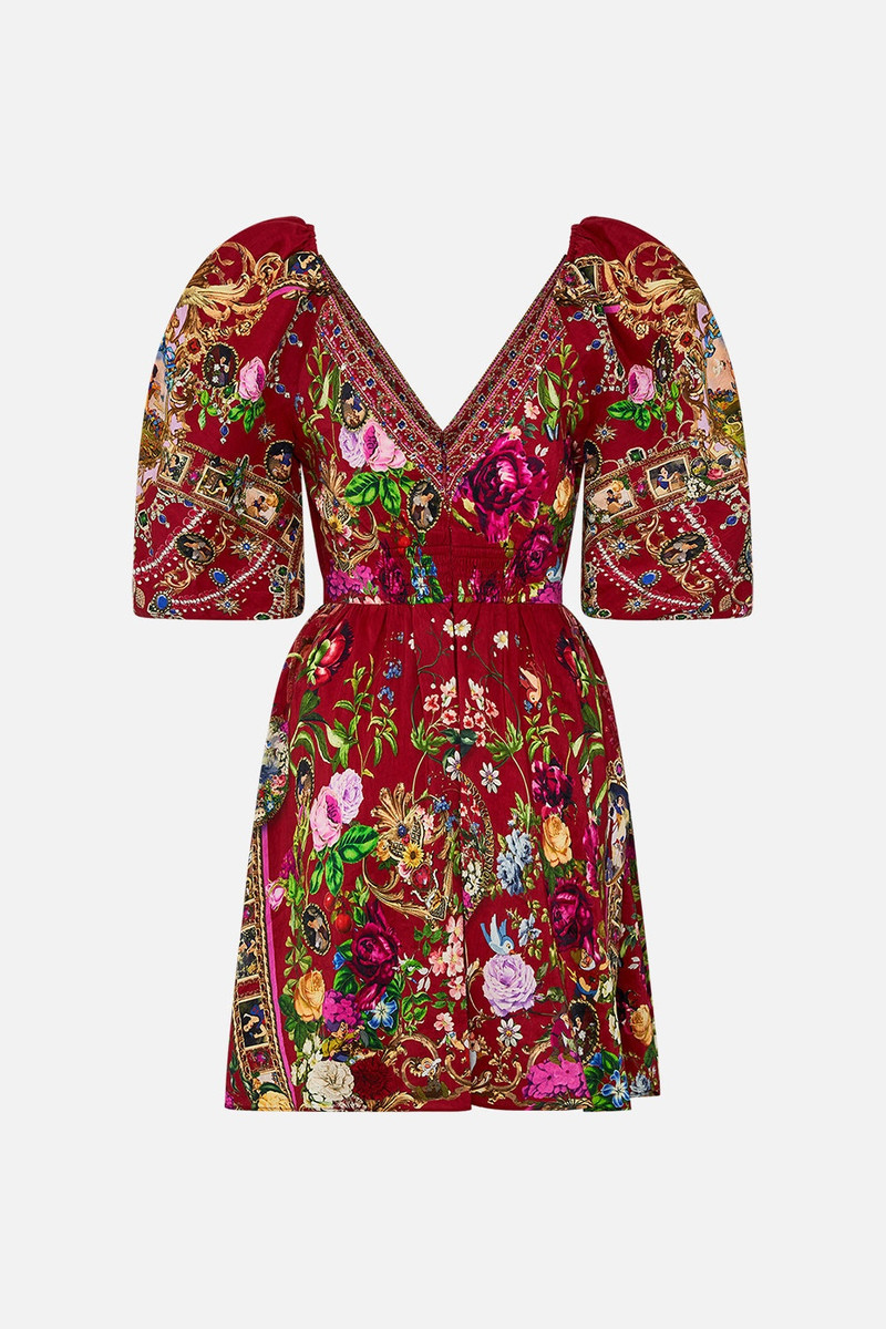 PUFF SLEEVE MINI DRESS JUST ONE BITE SNOW WHITE 8