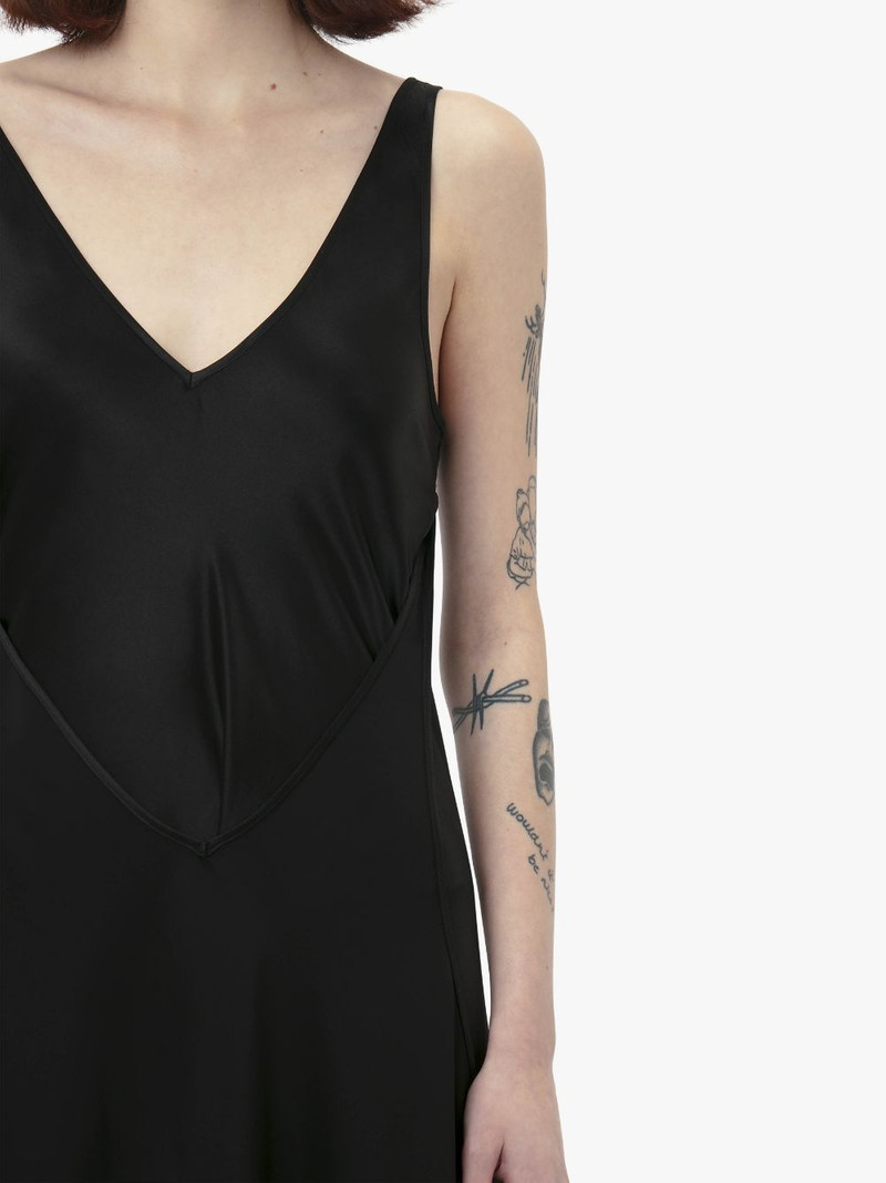 CUT OUT LAYERED SILK DRESS 5