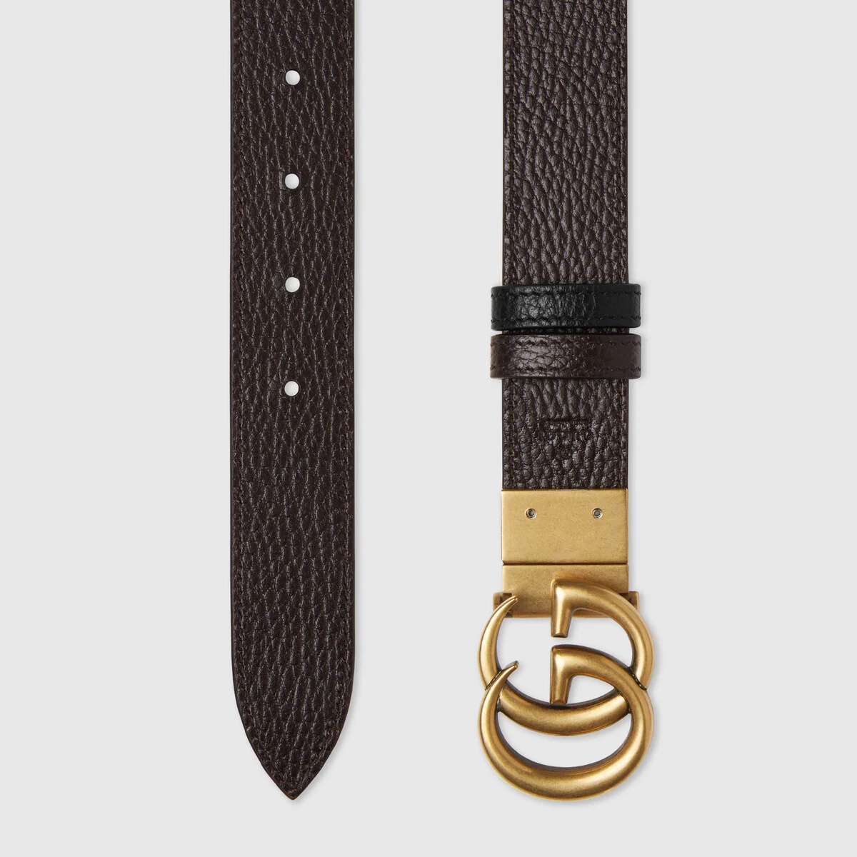 Reversible thin belt with Double G buckle - 4