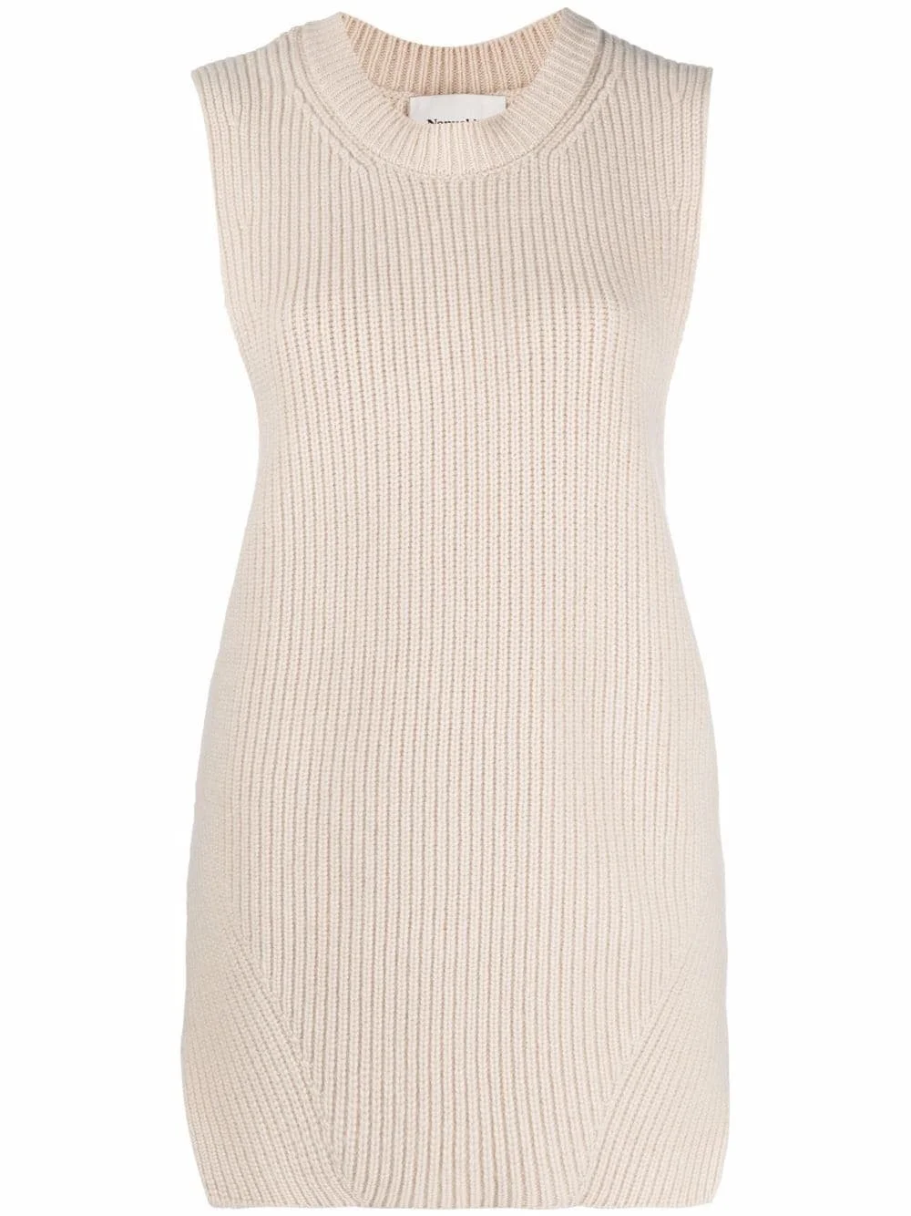 sleeveless knit top - 1