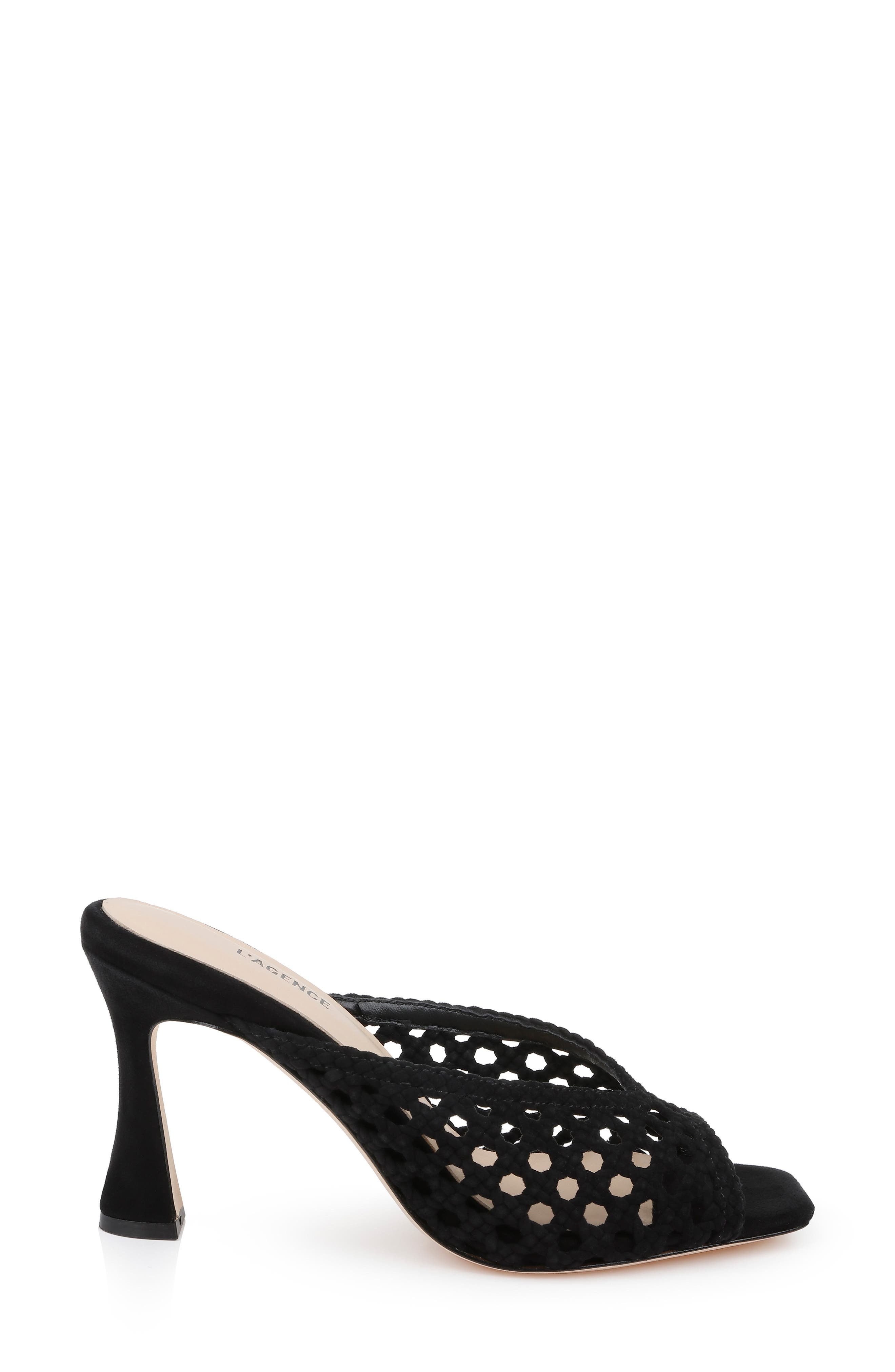 L'AGENCE Jacques Sandal in Black Suede at Nordstrom - 3