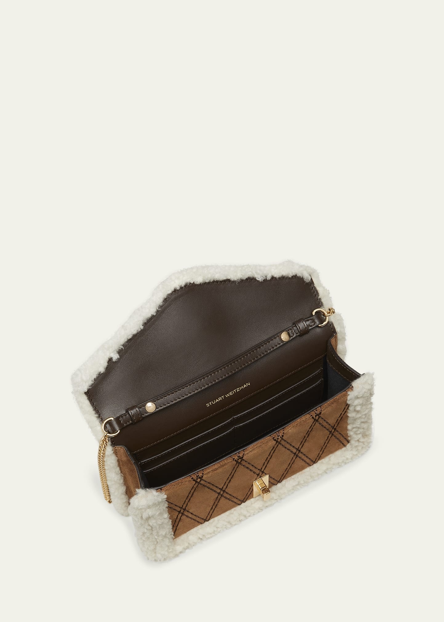 Milan Sheep Shearling Fur Clutch Bag - 2