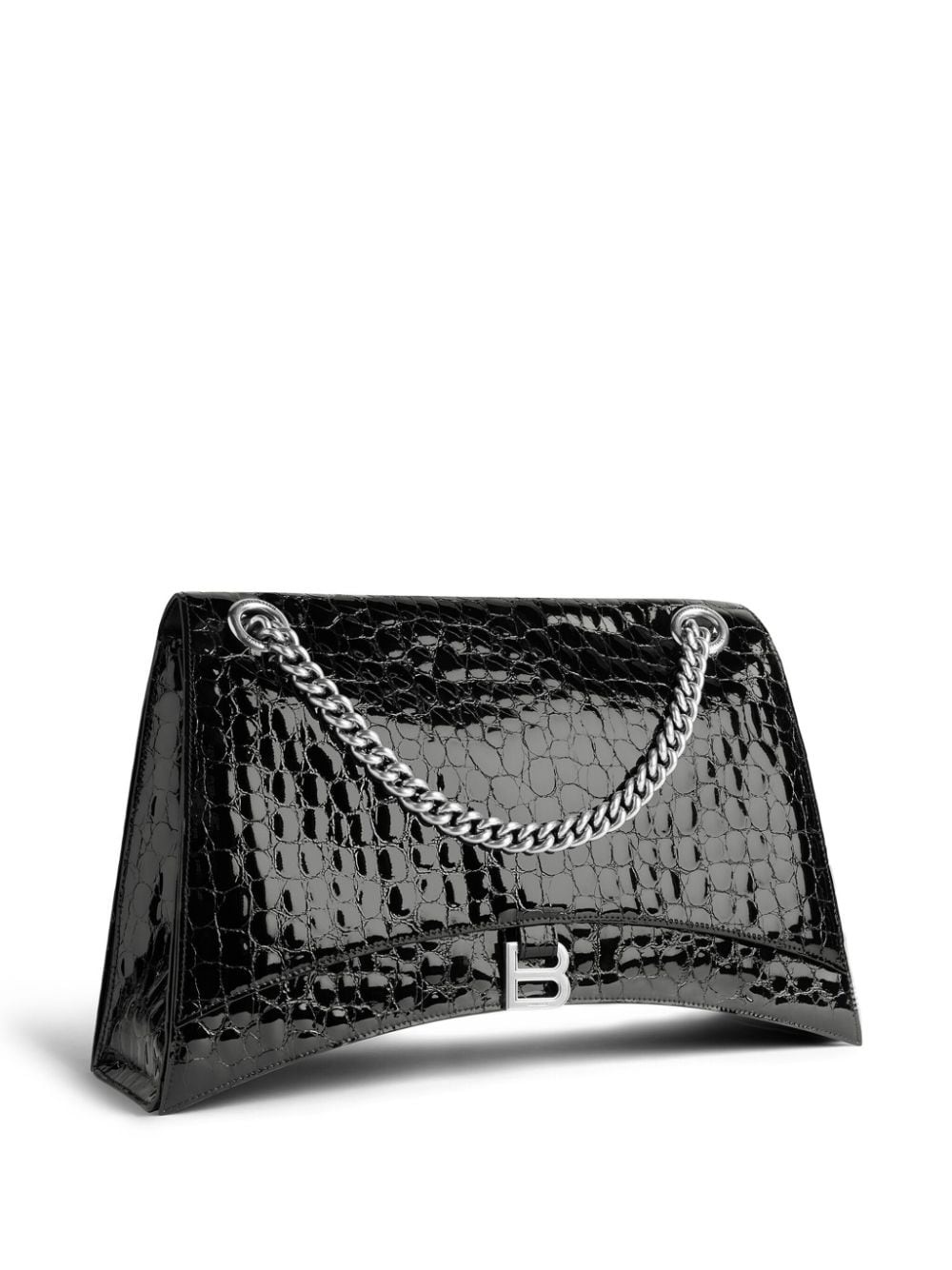 large Crush crocodile-effect shoulder bag - 5