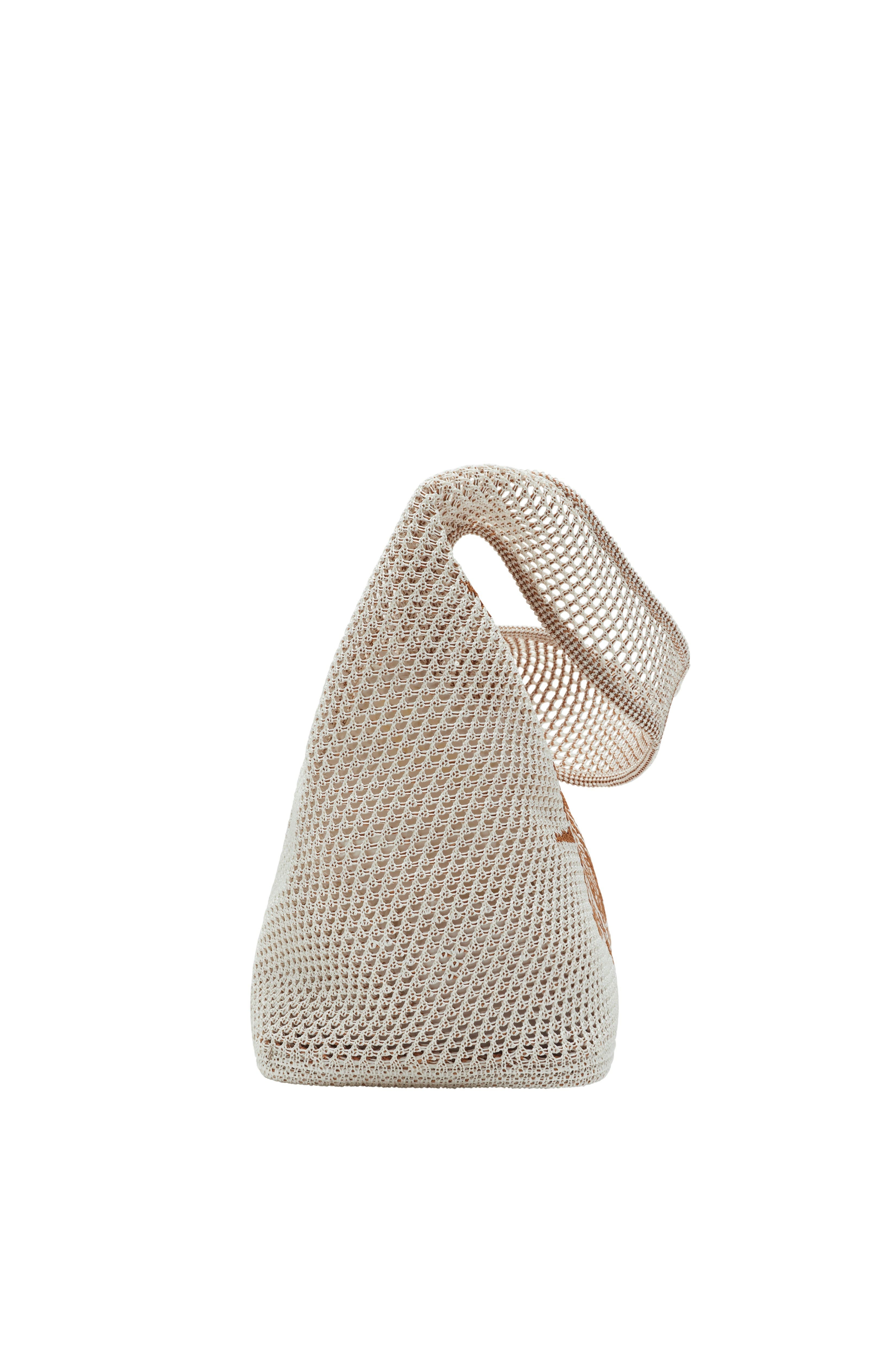 burberry Large EKD Crochet Bag in White/sand at Nordstrom - 4