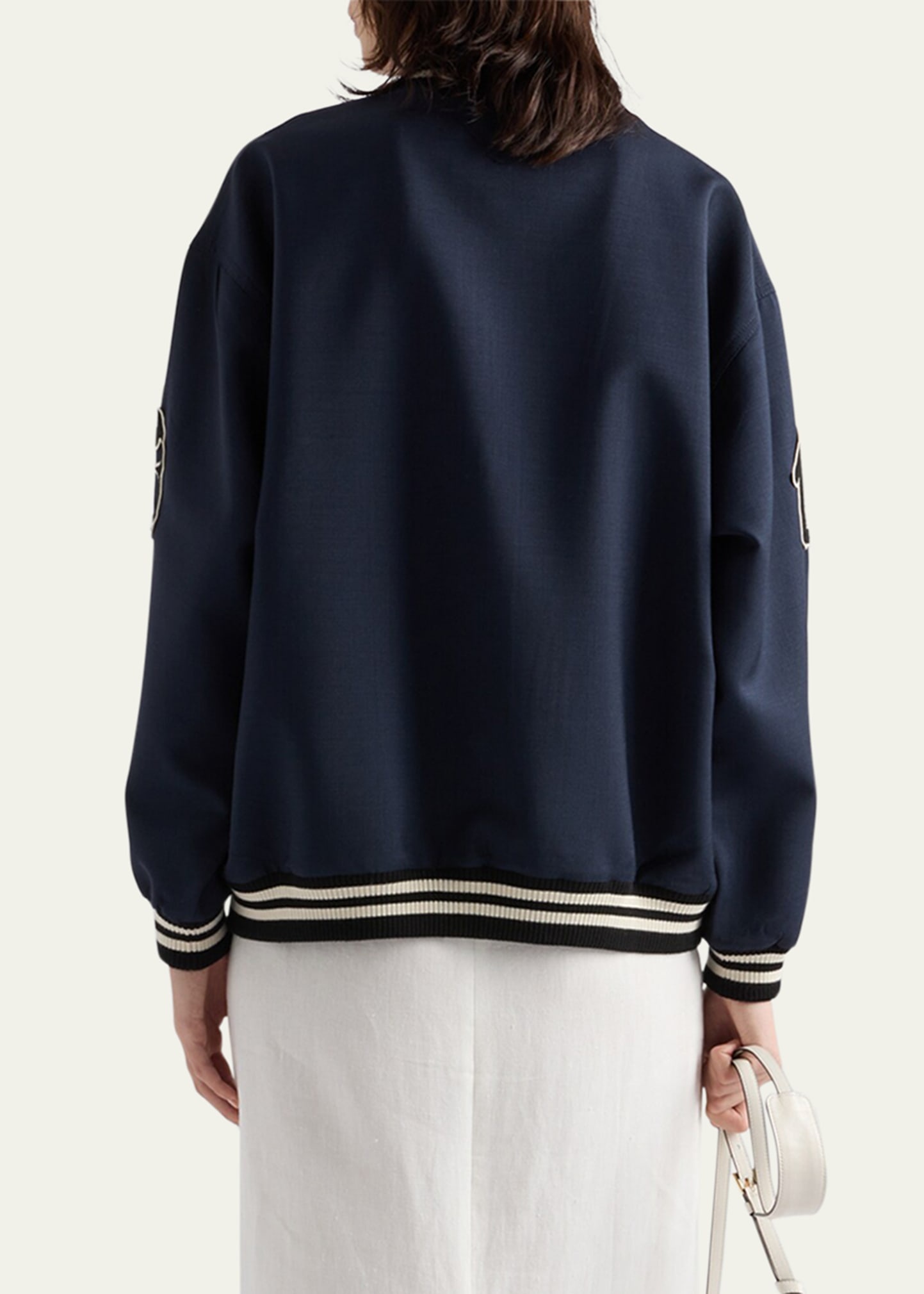 Oversized Kid Mohair Bomber Jacket - 3