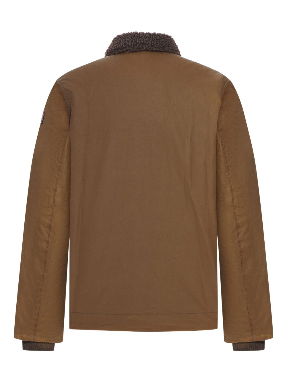 borg-collar cotton jacket - 2