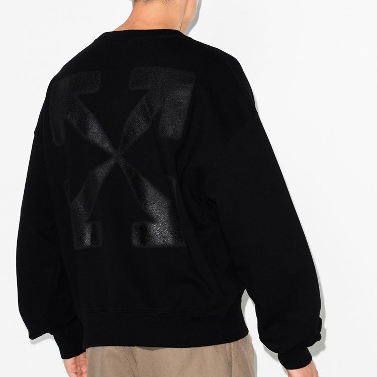 Off-White Mona Lisa Applique Sweat Shirt Men's Black OMBA035F20FLE0041010 - 3