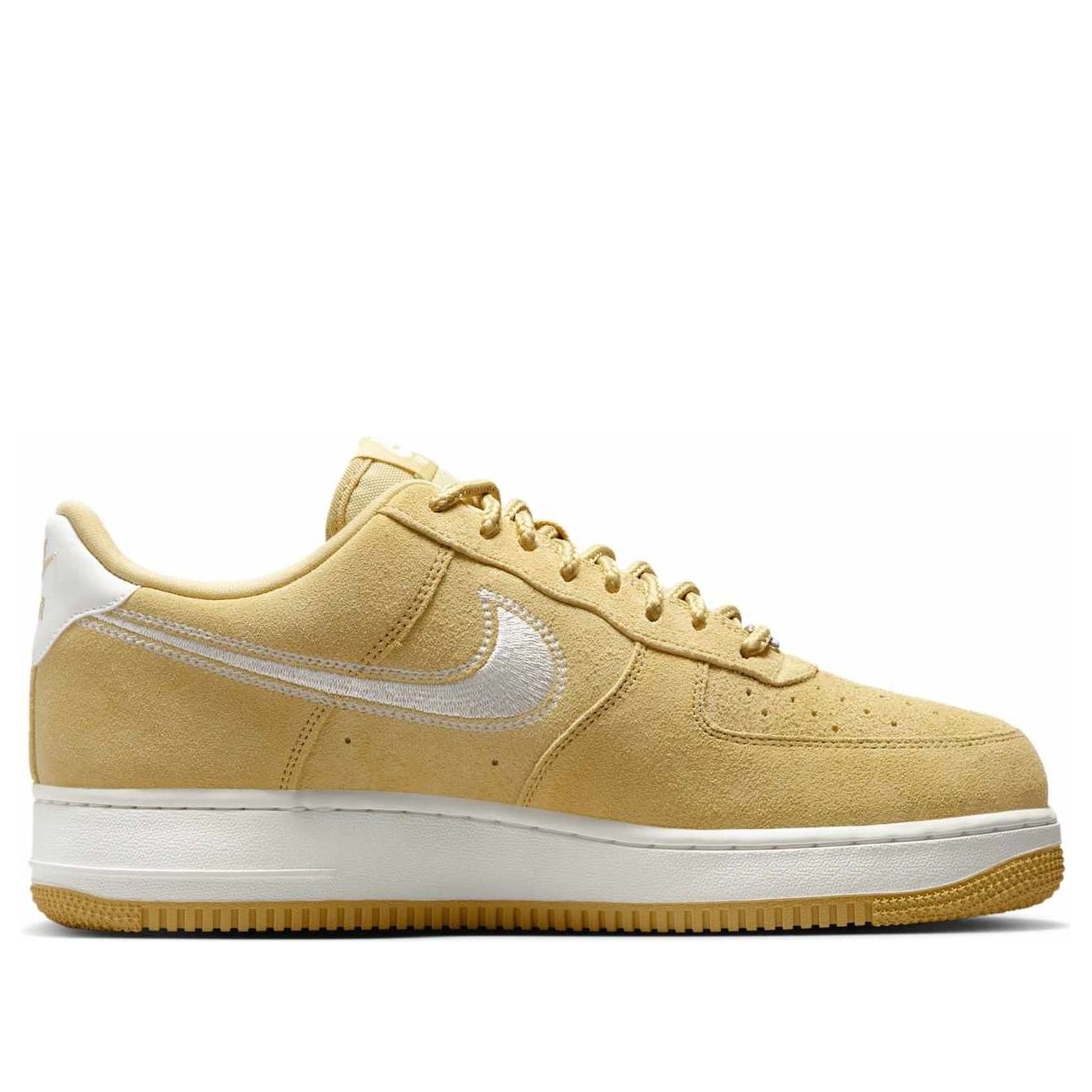 Nike Air Force 1 Low '07 LV8 'Buff Gold Sail Embroidered Swoosh' HJ4465-700 - 2