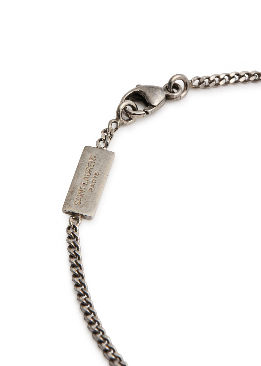 Saint Laurent Cassandre Embellished Chain Bracelet - 3