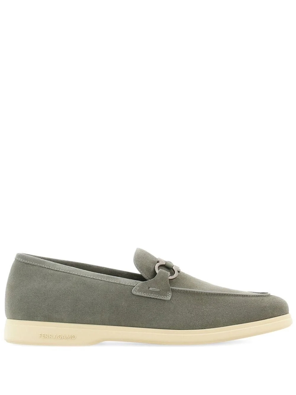 Gancini suede loafers - 1