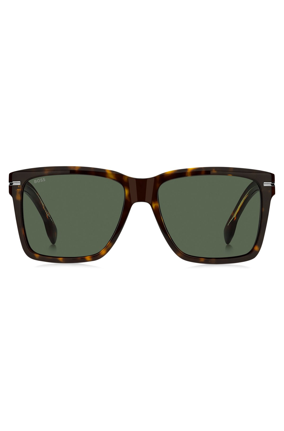 HAVANA-ACETATE SUNGLASSES WITH SILVER-TONE DETAILS - 3