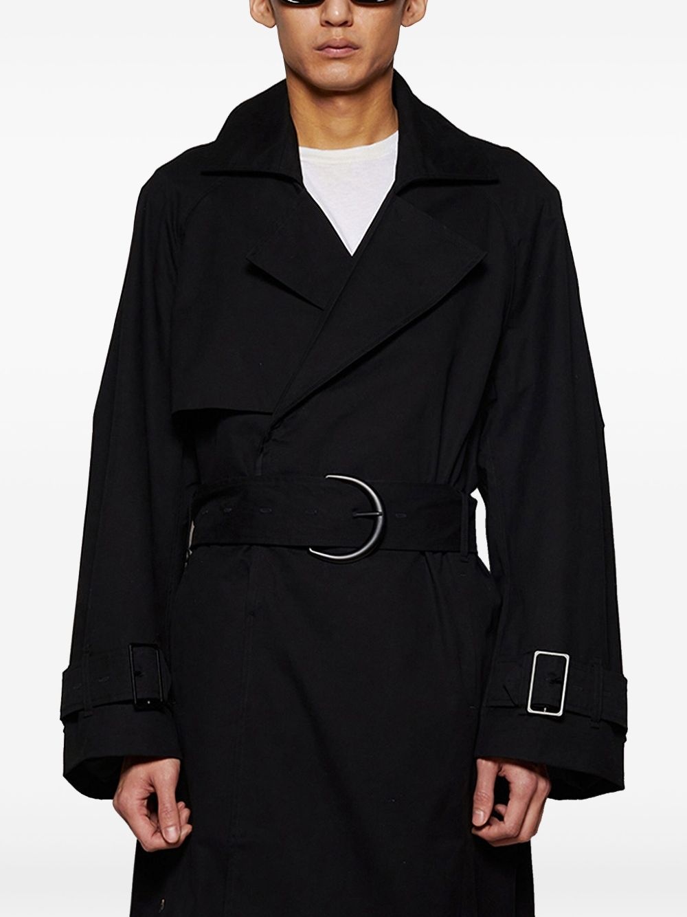 double-breasted trench coat - 3