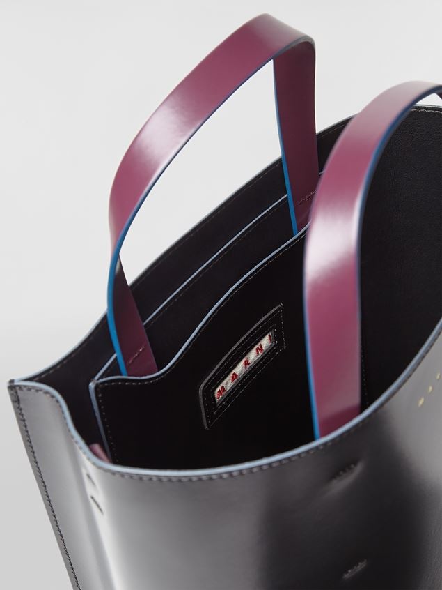MUSEO SHOPPING BAG IN SHINY SMOOTH CALFSKIN - 4