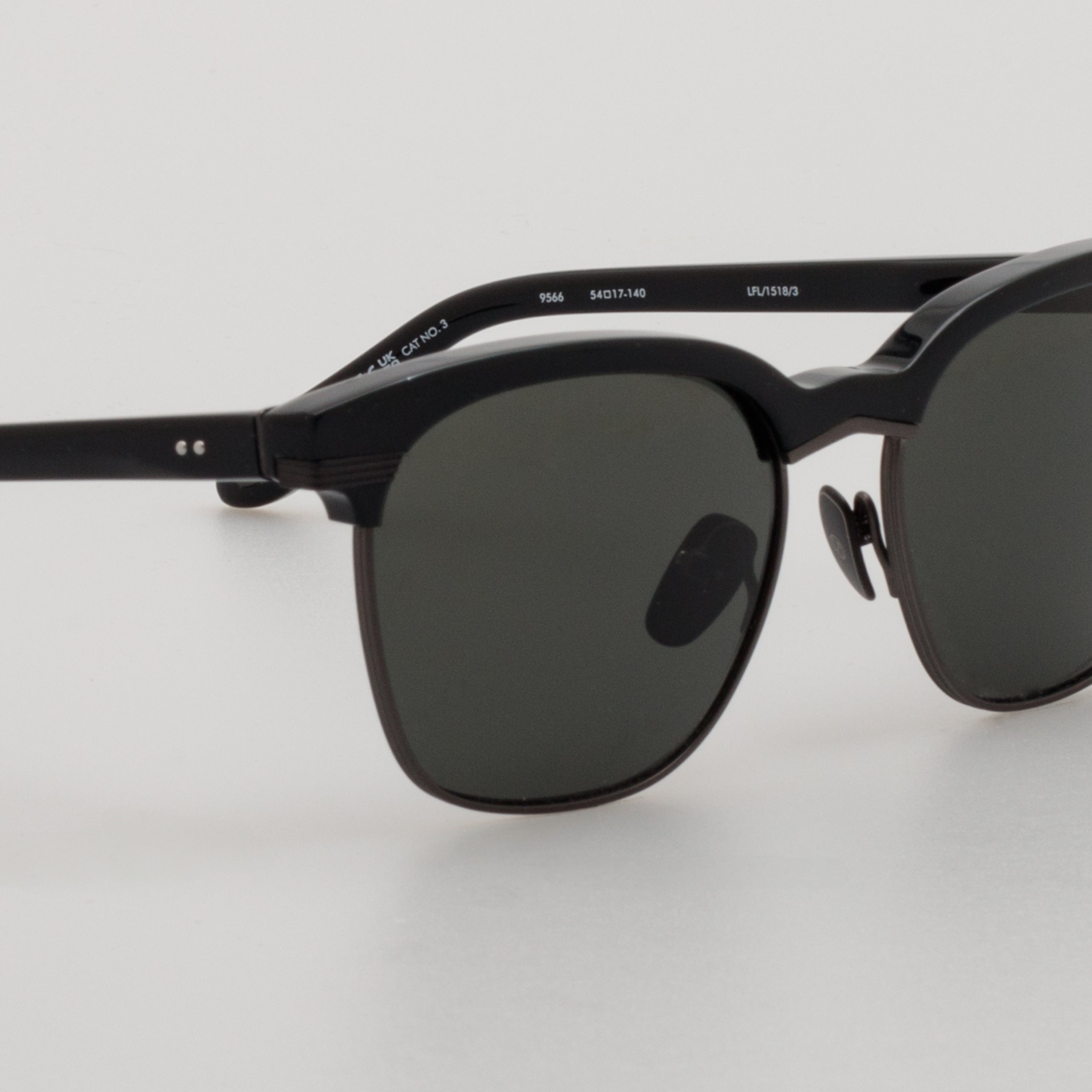 Darin Sunglasses in Black and Matt Nickel - 4