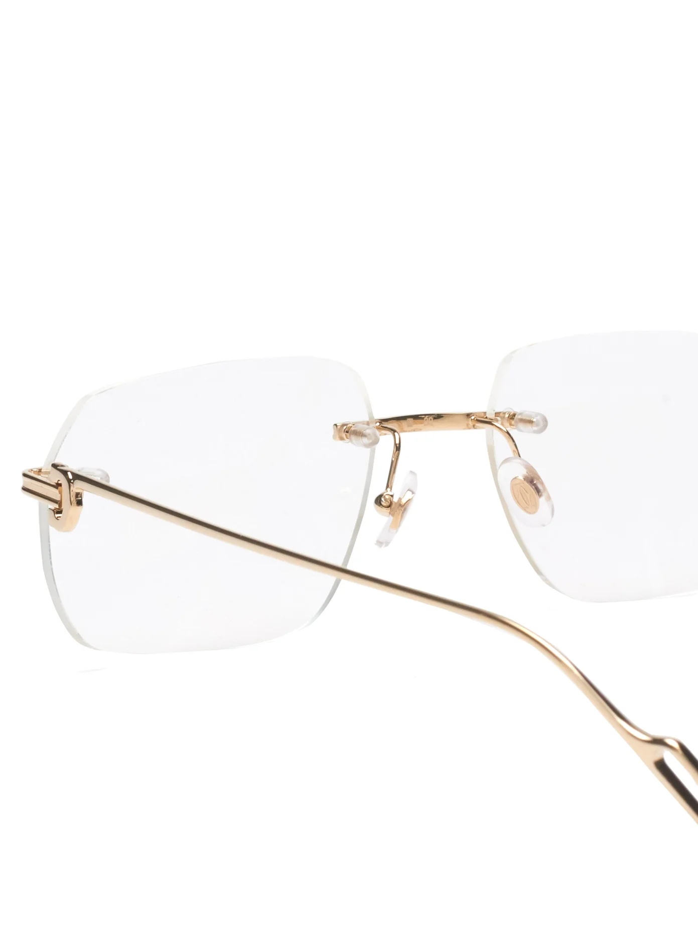 Première de Cartier rimless metal glasses - 6