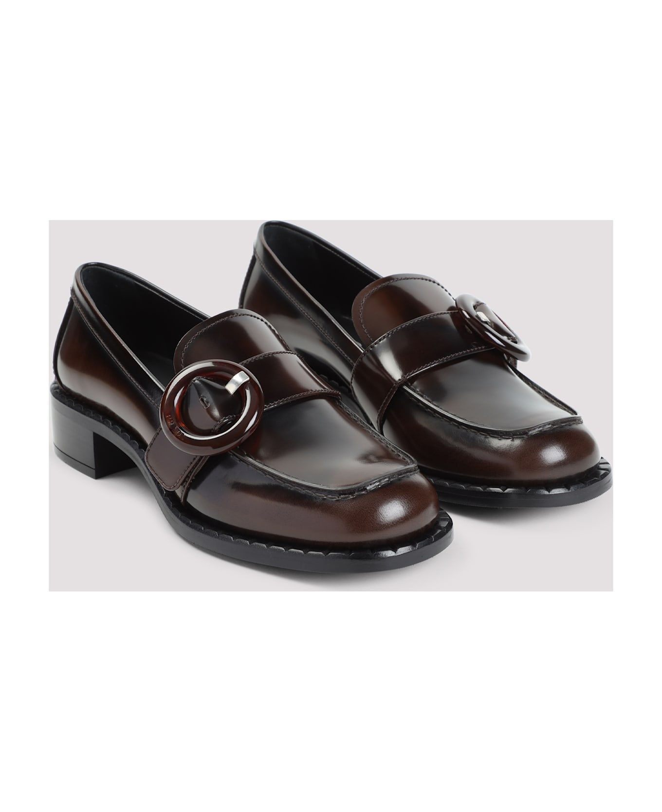 Brown Leather Loafers - 5