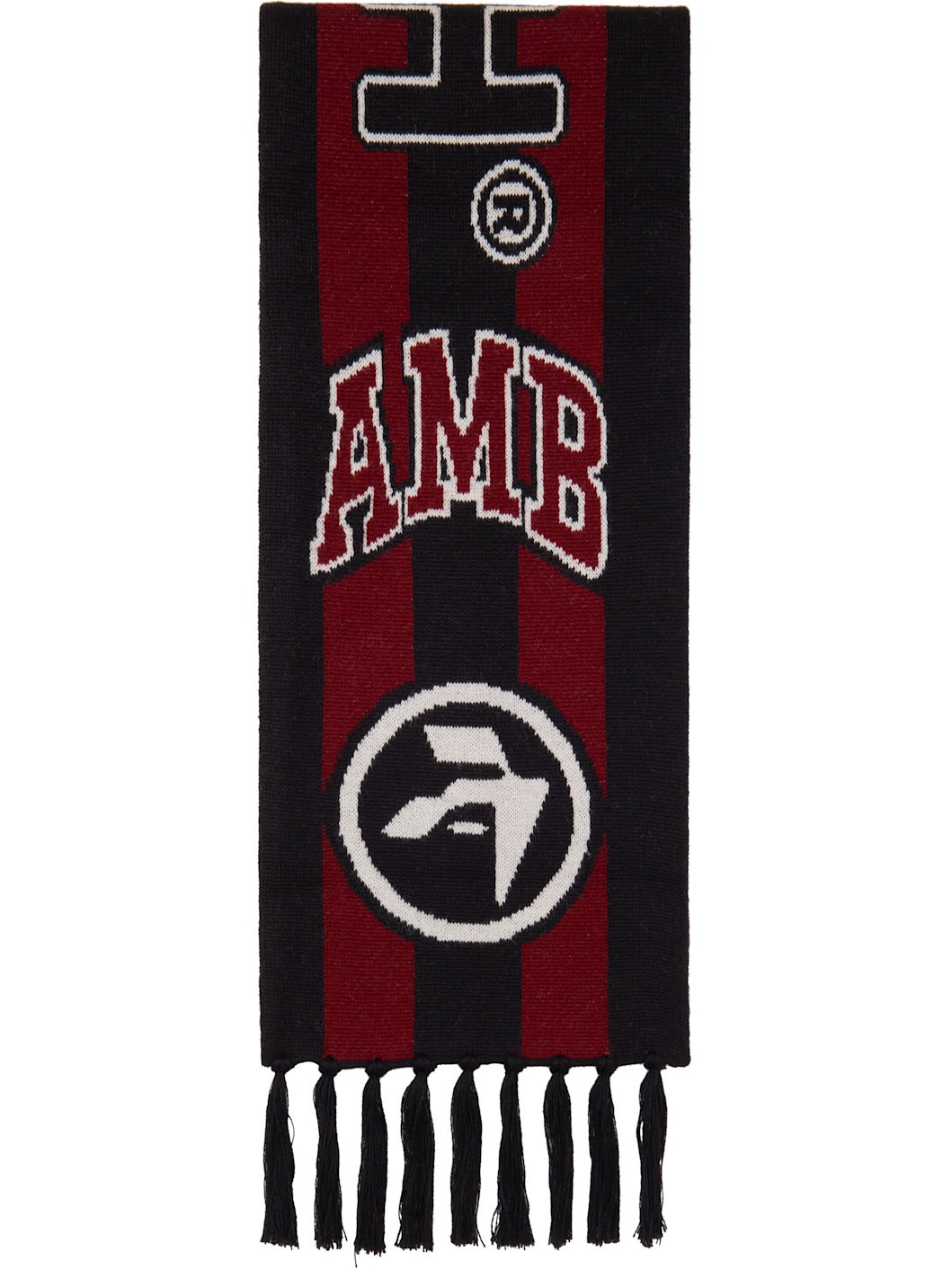 Burgundy & Black Stadium Scarf - 2