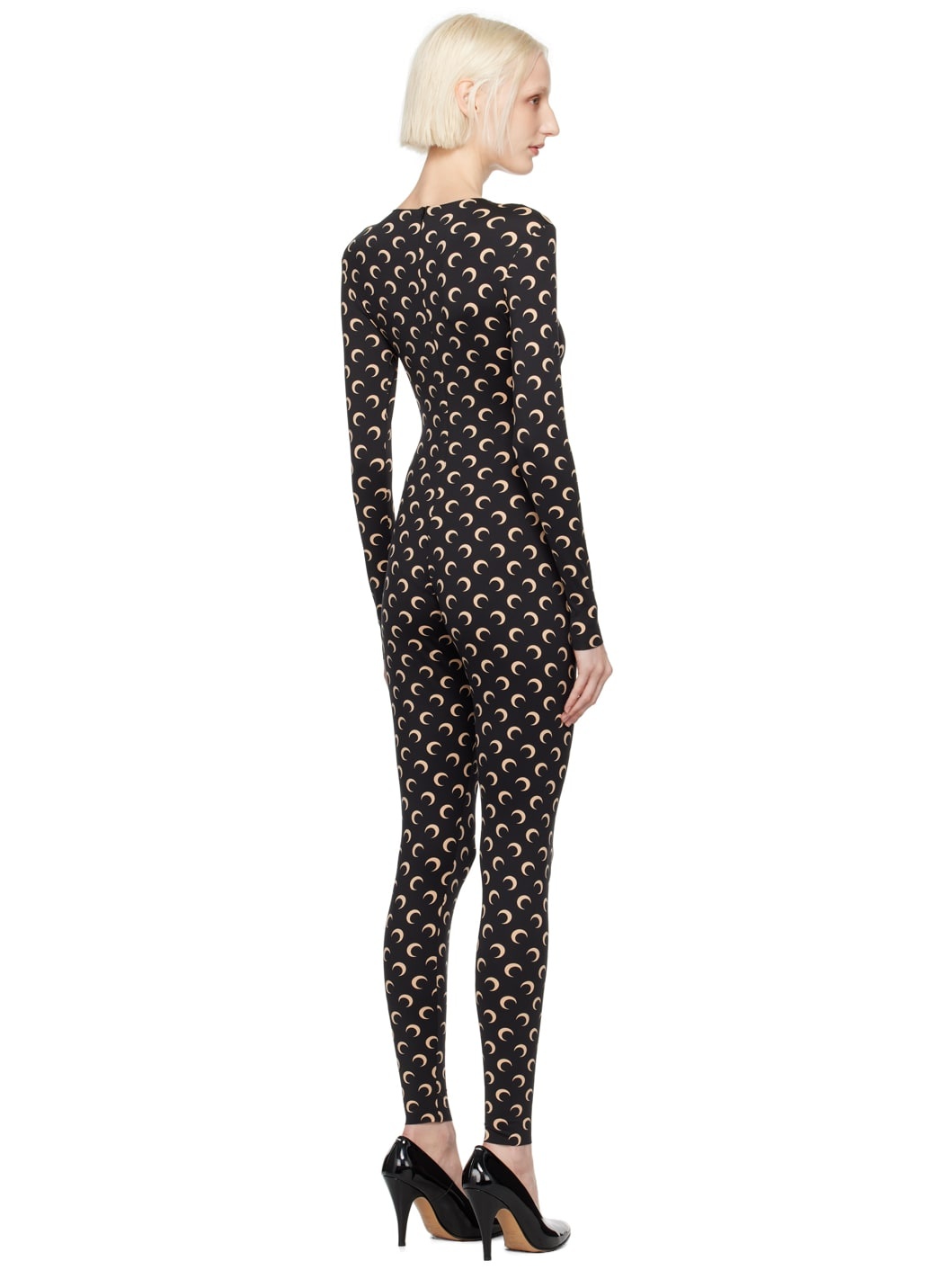 Black All Over Moon Jumpsuit - 3