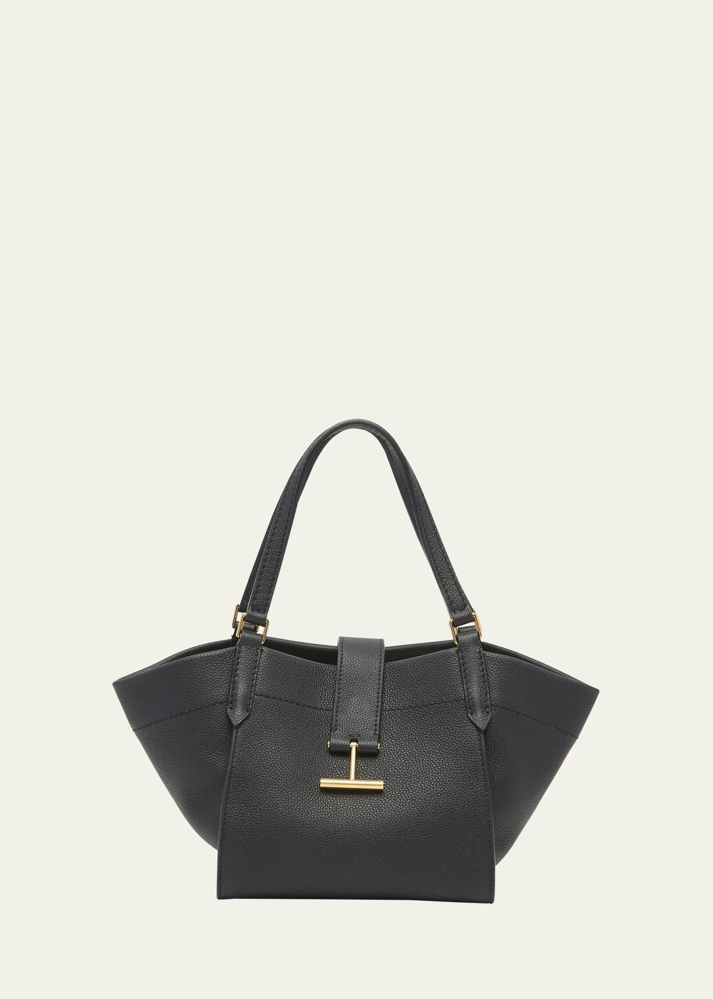 Tara Small Grain Leather Tote Bag - 1