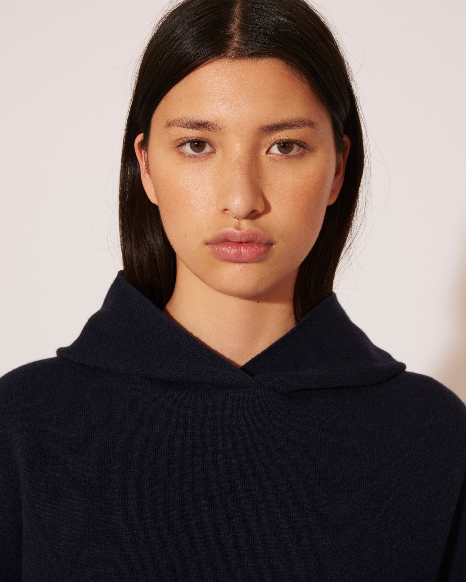 BEX - Cashmere-blend hoodie - Navy - 4