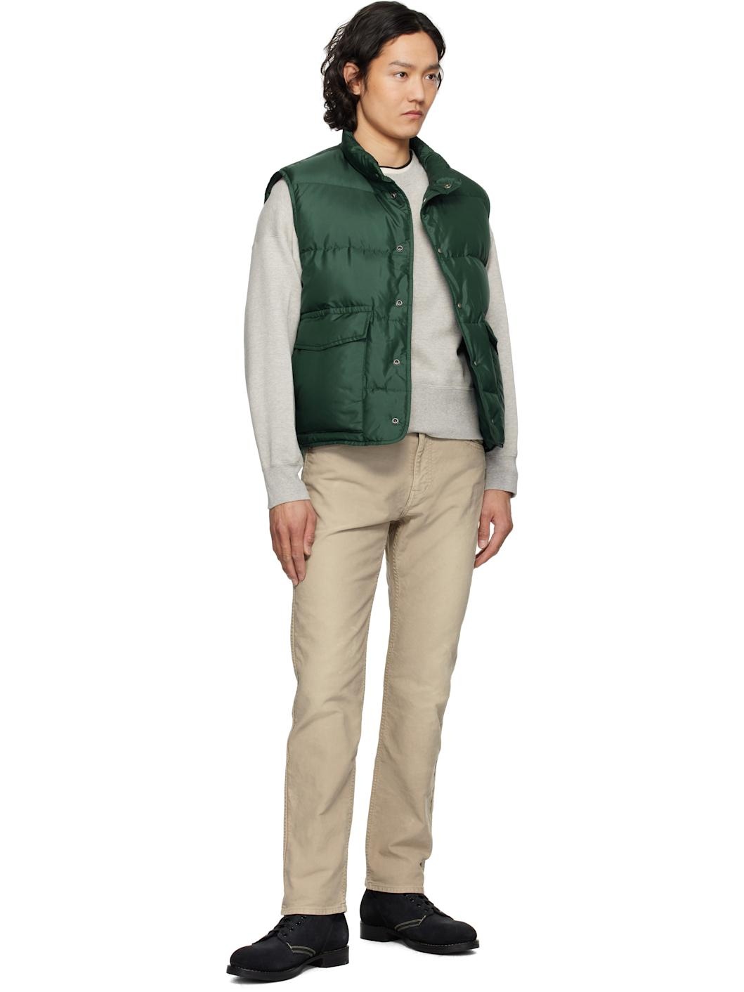 Green Karluk Down Vest - 4