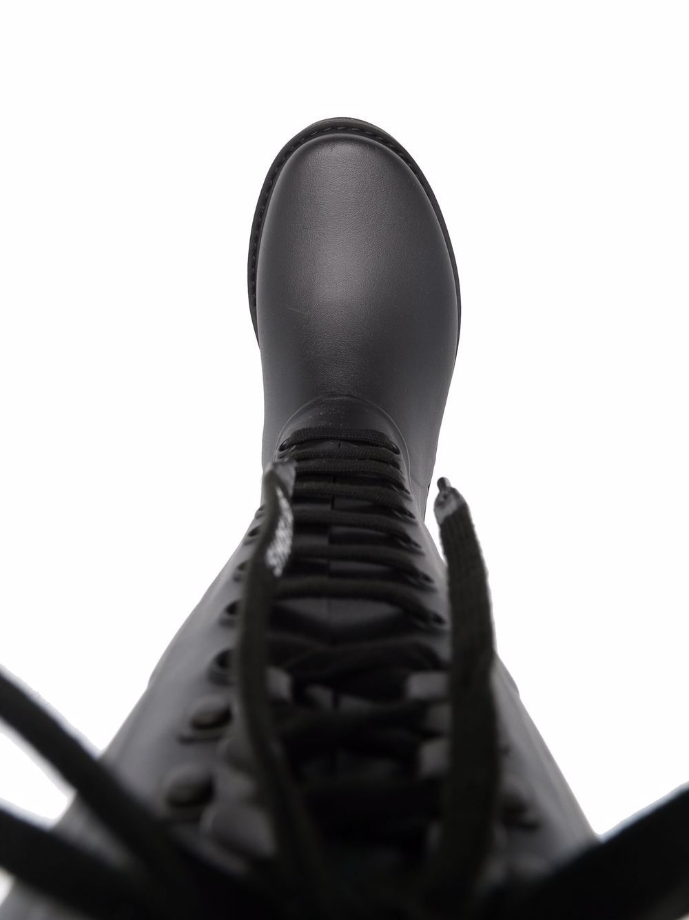 slogan-print rubber boots - 4