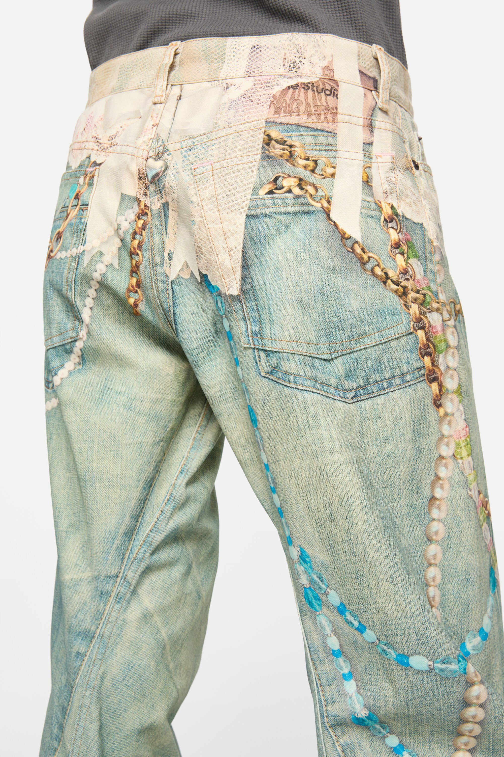Loose fit jeans - 2006 - White/green - 7