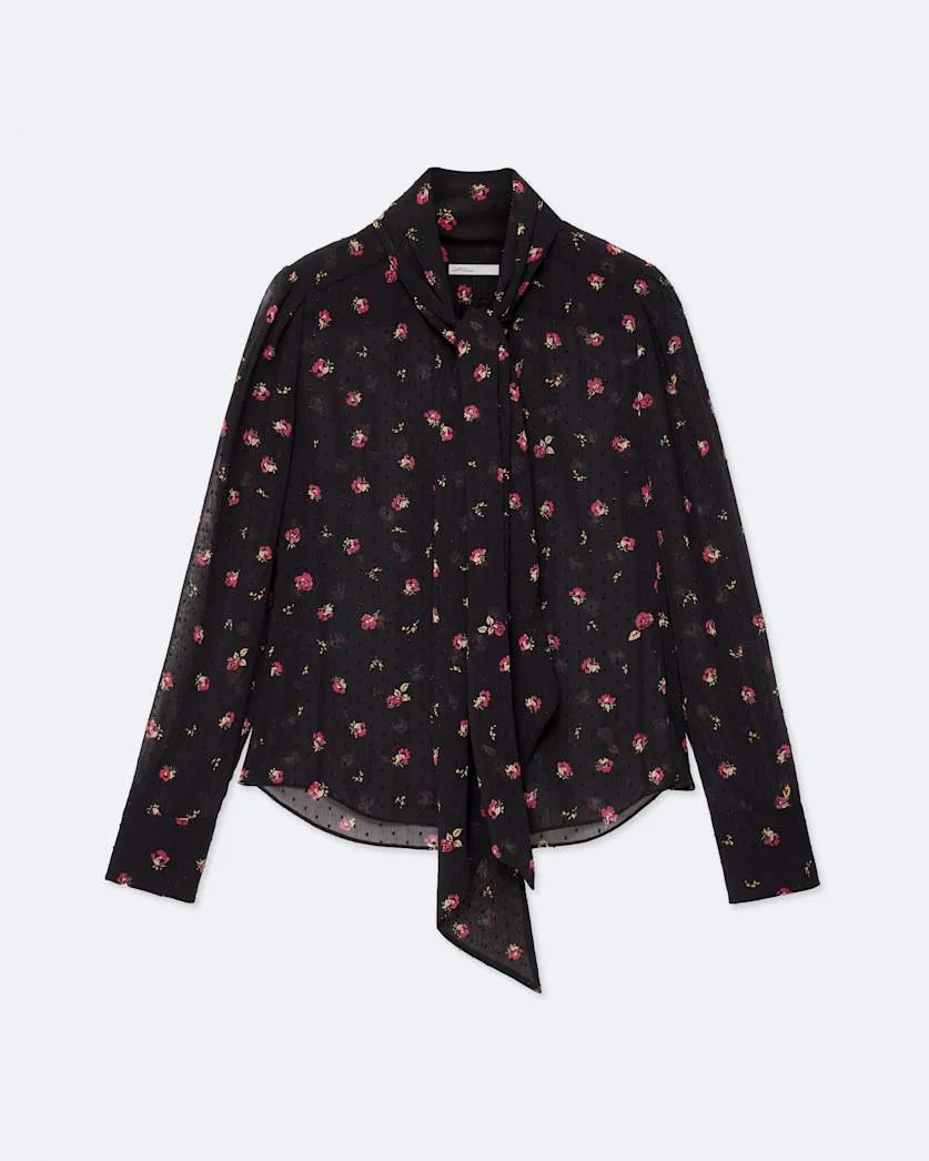 IRIS BOW-DETAIL SHIRT - 1