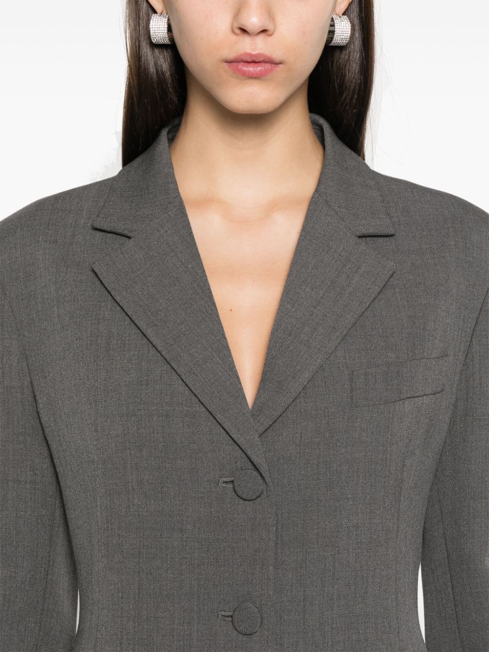 single-breasted blazer - 5