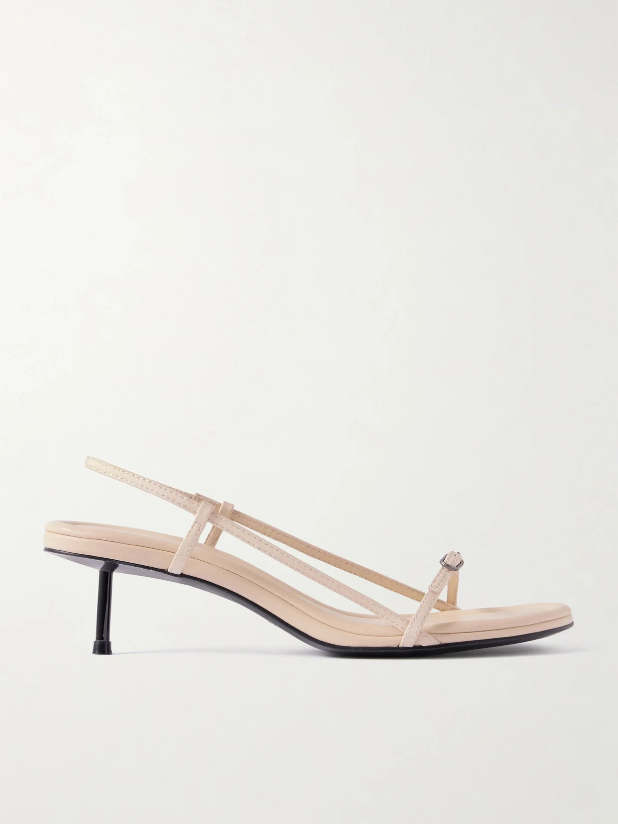 Petit Belt Recycled-twill And Leather Slingback Sandals - 1