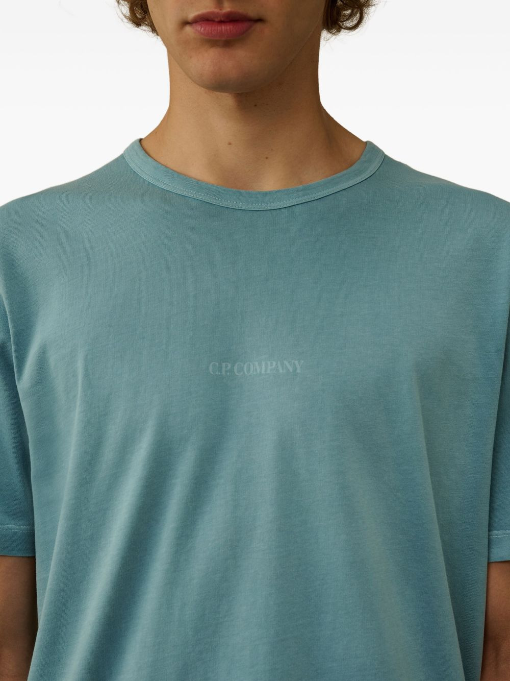 logo-embroidered cotton T-shirt - 5