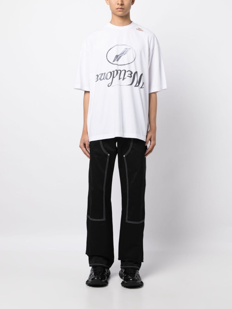 We11done logo-print cotton T-shirt outlook