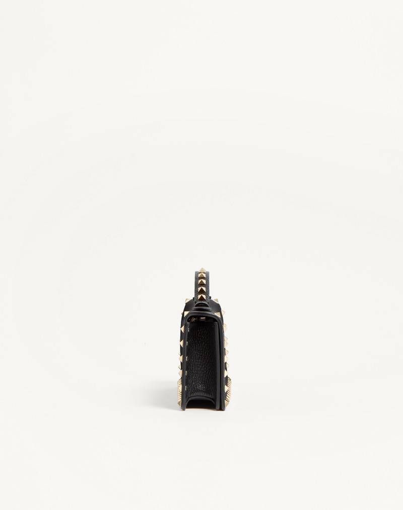 ROCKSTUD WALLET WITH CHAIN IN GRAINY CALFSKIN 3