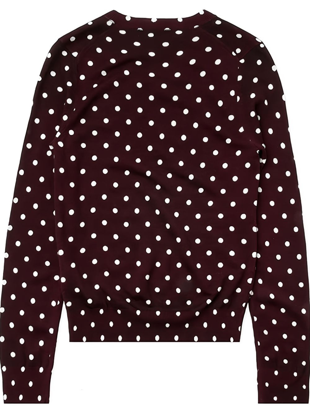 dotted V-neck jumper - 3