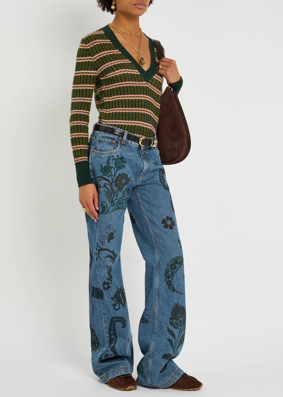 Etro Printed Flared-leg Jeans - 4