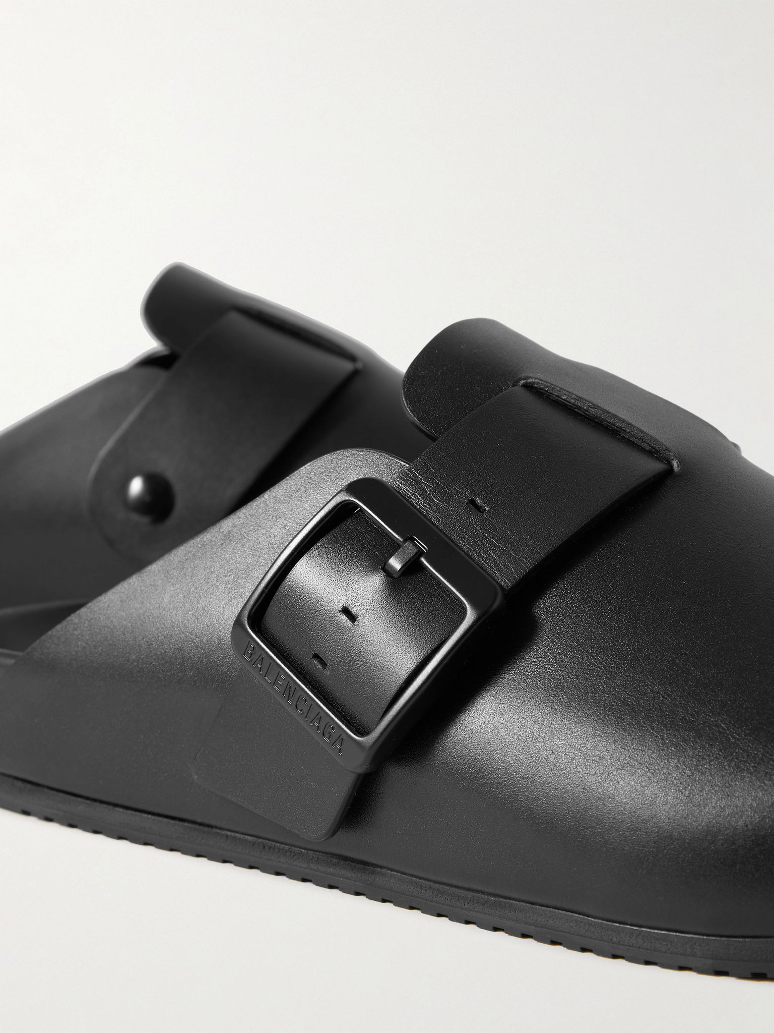 Sunday Leather Mules Black - 6
