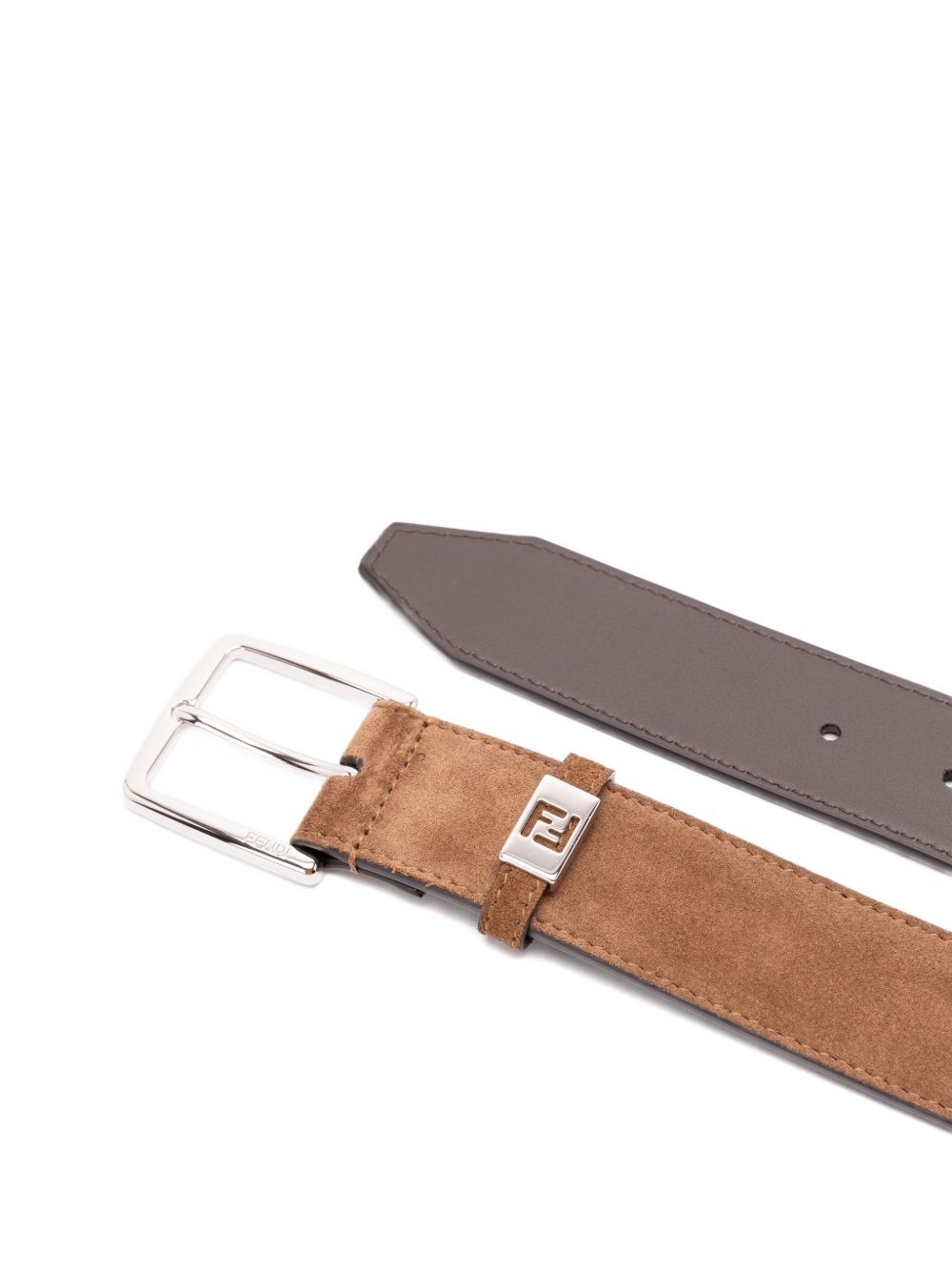 reversible suede leather belt - 2