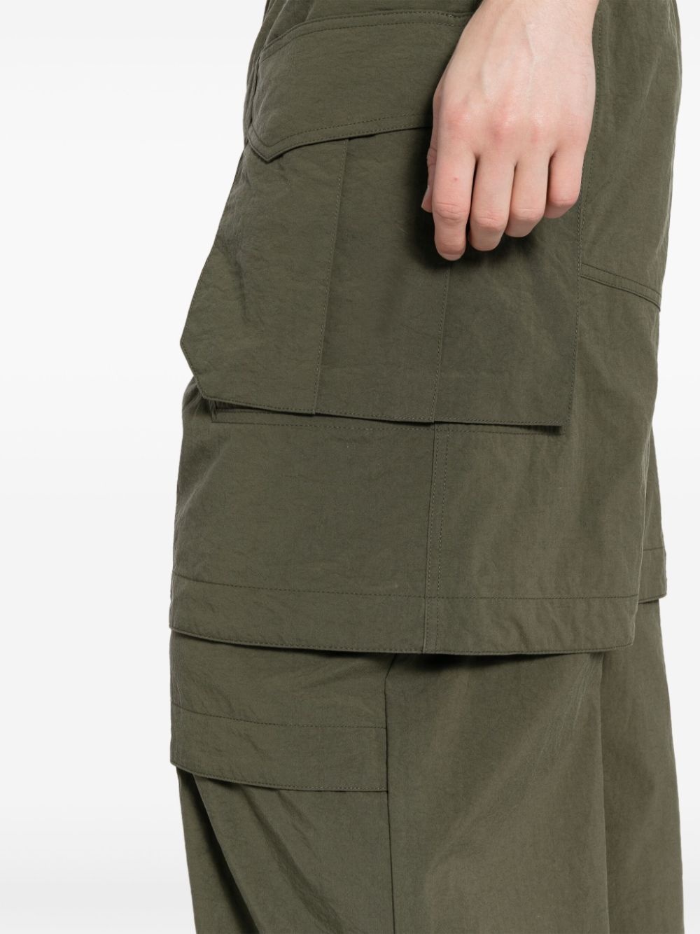 layered cargo trousers - 5