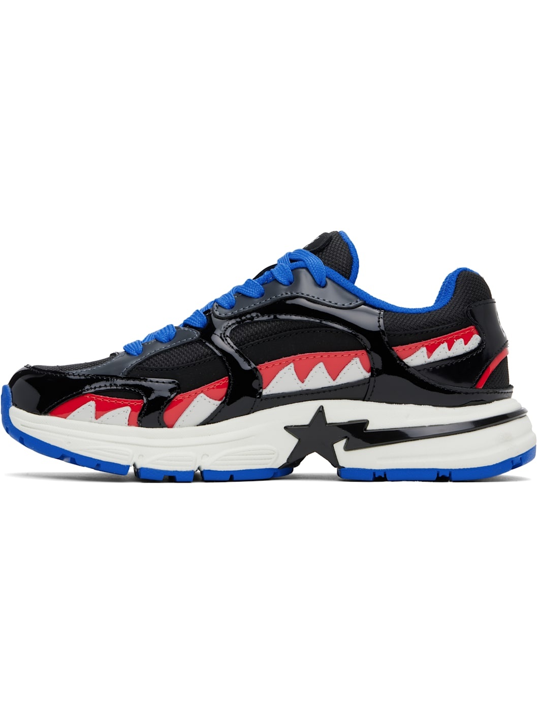 Black & Blue 'BAPE' Shark STA #3 Sneakers - 3